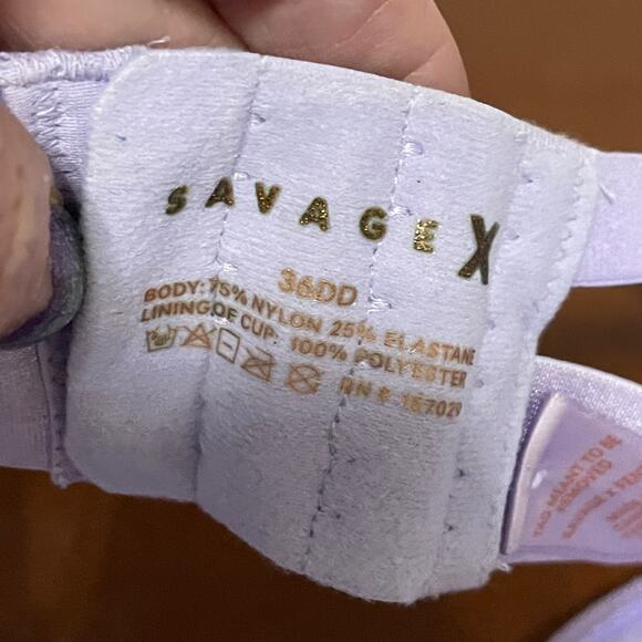 Savage X Fenty Lavendar Underwire Bra - Picture 9 of 10